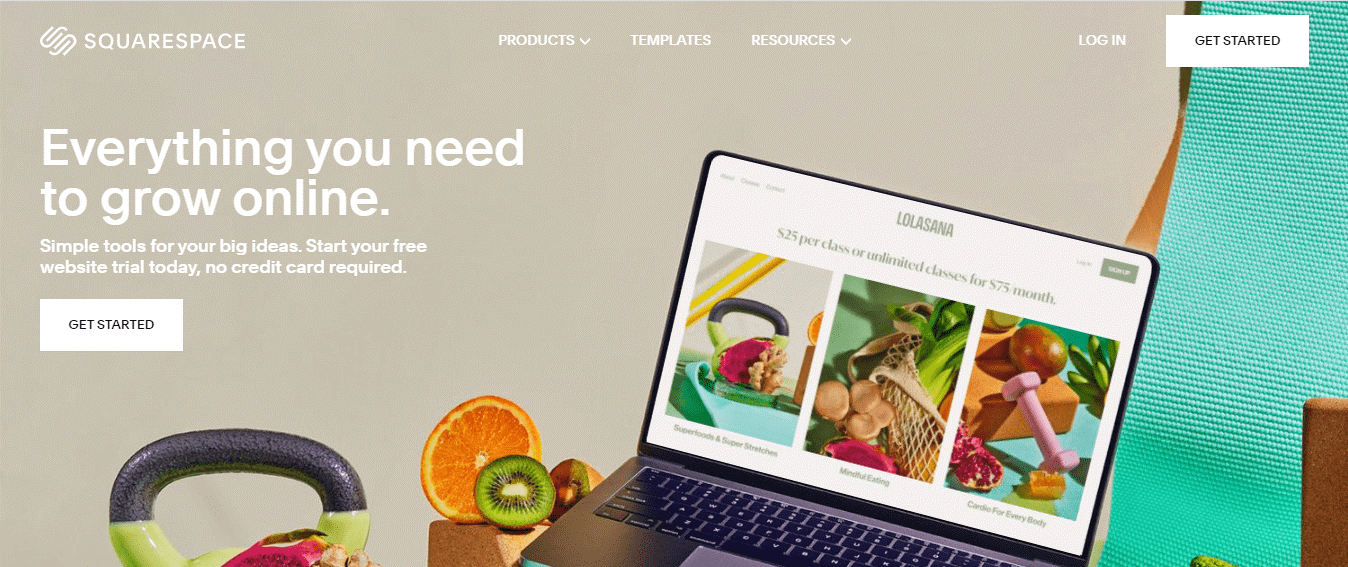 squarespace website builder