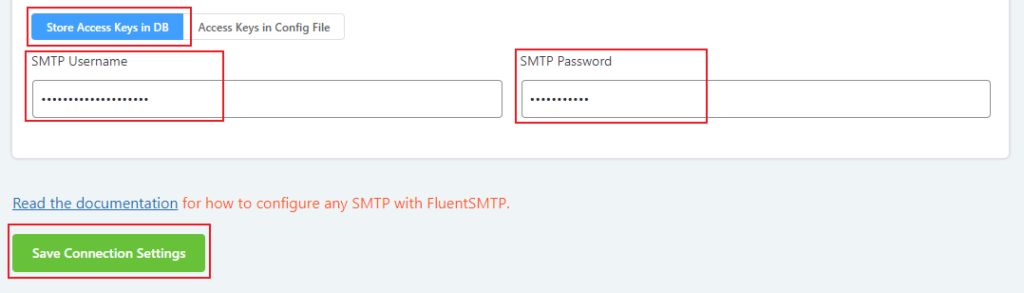 email and password for smtp plugin