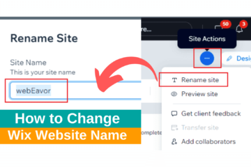 How to Change Wix Website Name (Visual Guide)
